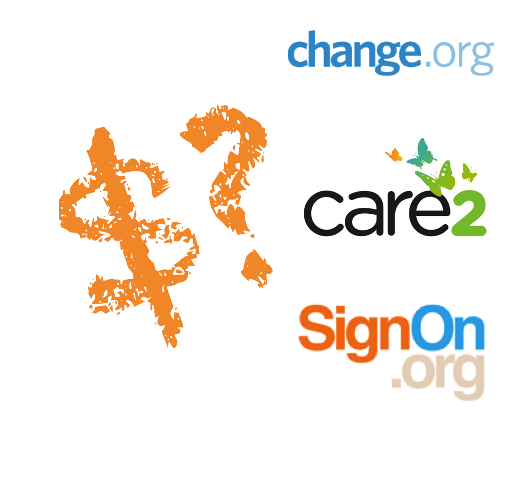 cost of acquisition change.org care2 signon.org